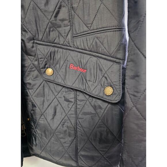 Barbour Cavalry Polarquilt Fleece Lined Jacket in Dark Navy Sz 12 - Picture 5 of 13